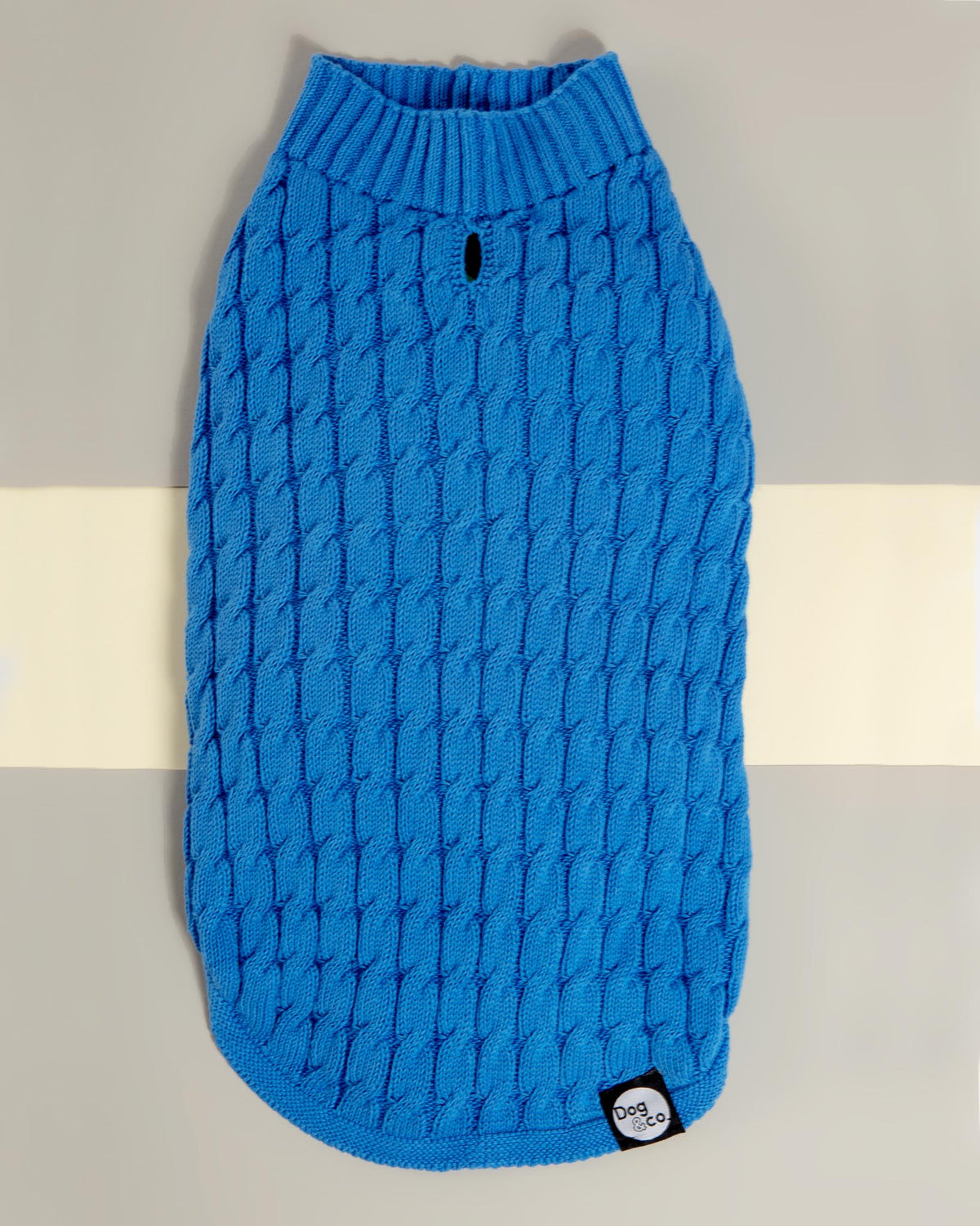 DOG & CO. The Uptown Cable Knit Sweater in Radiant Orchid American Cotton (Made in NYC) DOG