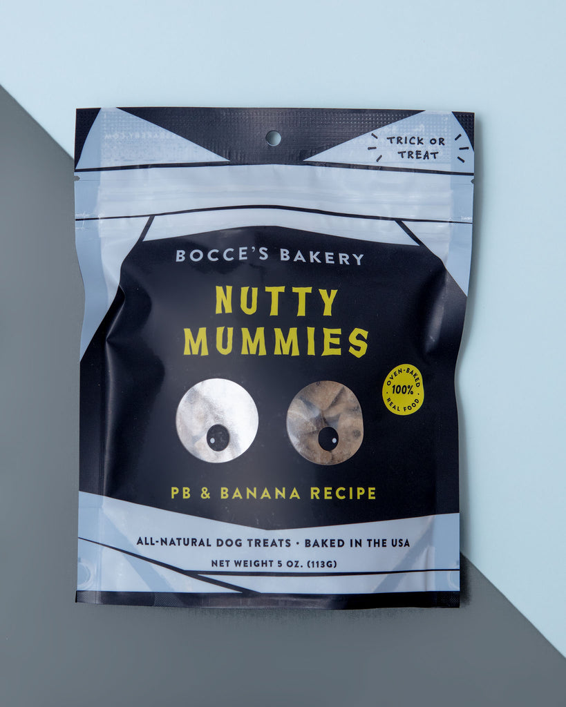Nutty Mummies Peanut Butter Howl-O-Ween Dog Treats Eat BOCCE'S BAKERY   