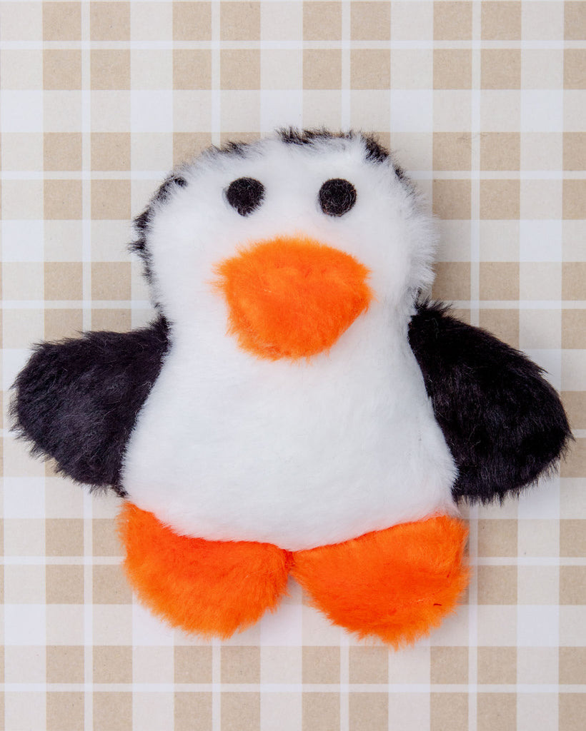 Penguin Plush Squeaky Dog Toy (Made in the USA) Play MUTTS & MITTENS   