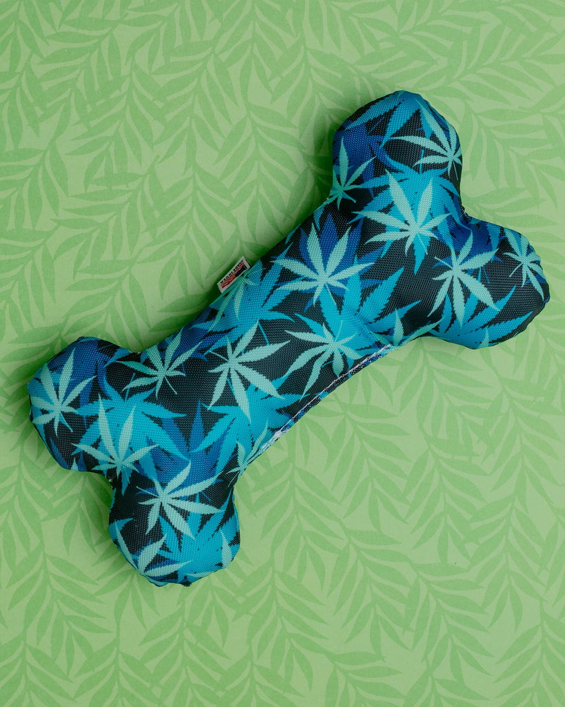 Mary Jane's Got the Blues Squeaky Dog Bone Toy<br>(Made in the USA) (FINAL SALE) Play BARKWELL   