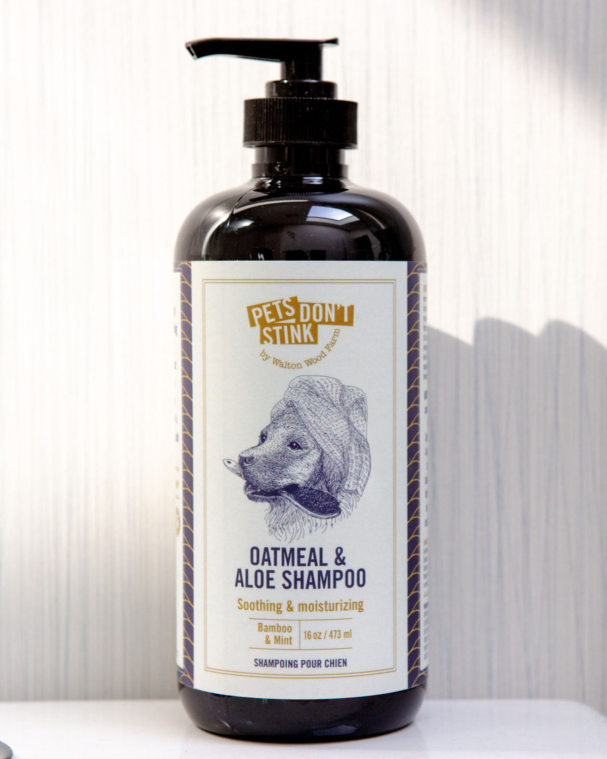 PETS DON'T STINK | Oatmeal & Aloe Soothing Dog Shampoo (Made in the USA)