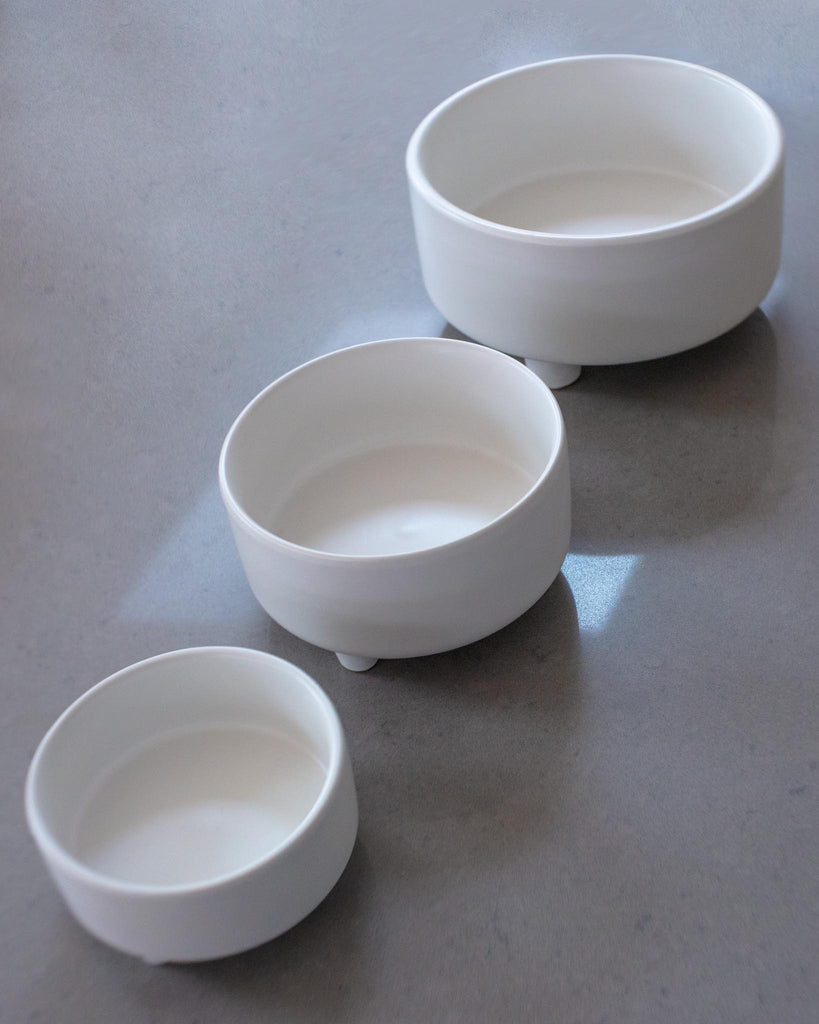 Uplift Ceramic Dog Bowl in White (FINAL SALE) Eat WAGGO   