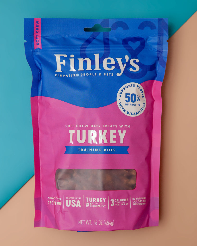 Turkey Recipe Soft Training Bites Dog Treats Eat FINLEY'S BARKERY   