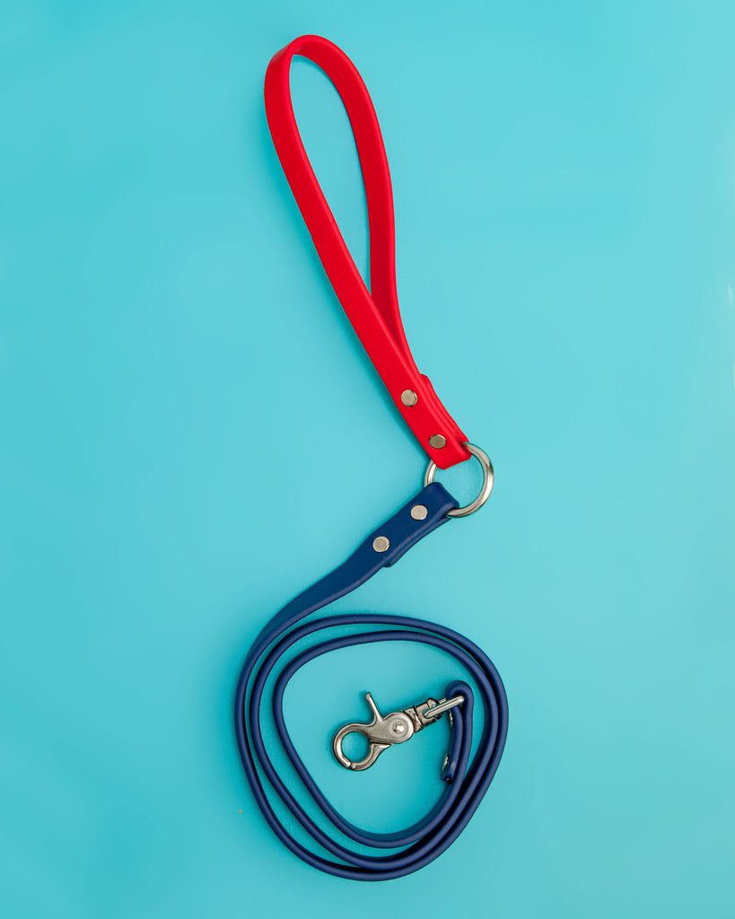 City Leash in Red & Navy WALK DOG & CO. COLLECTION   