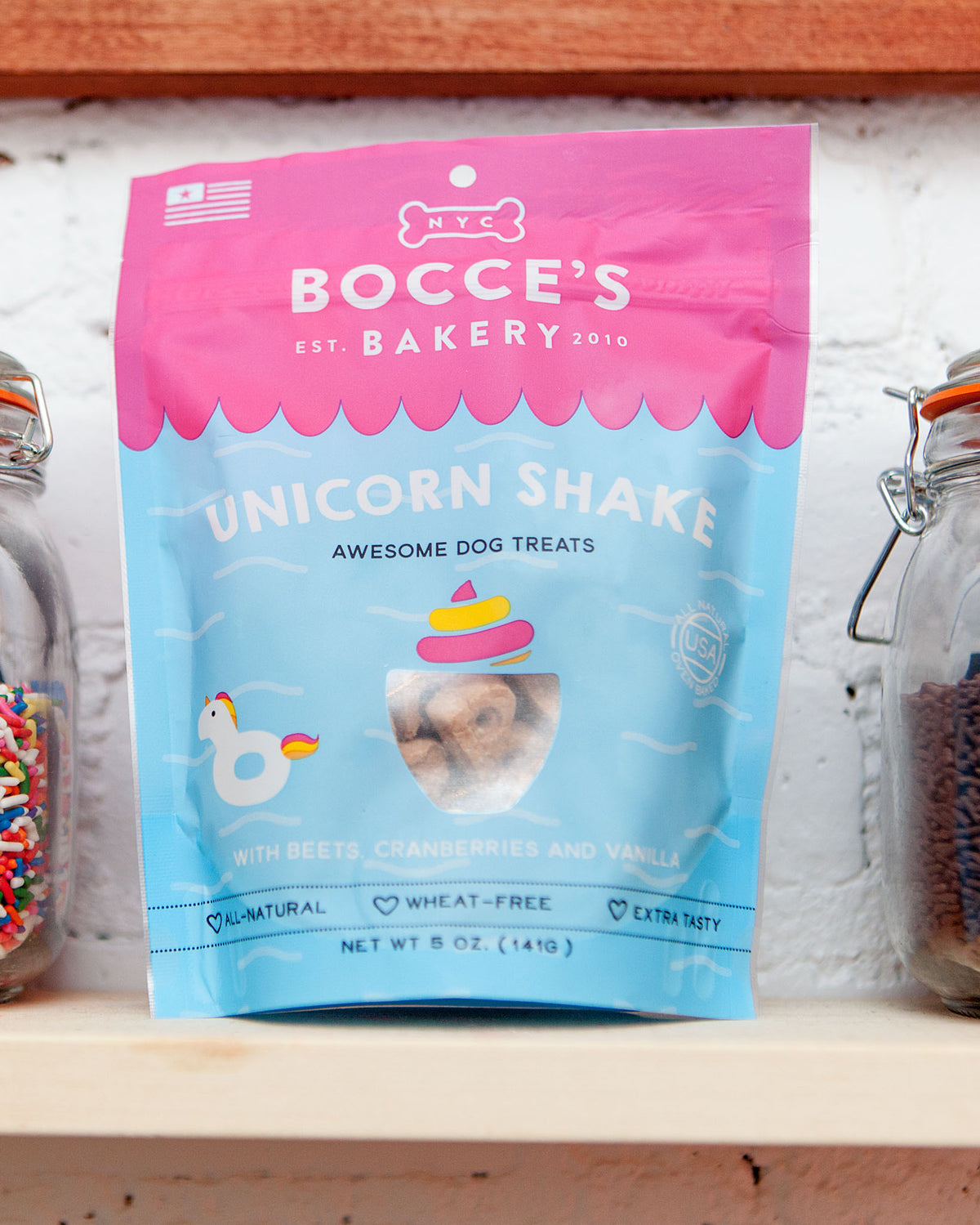 BOCCE'S BAKERY Unicorn Shake Dog Treats DOG & CO.