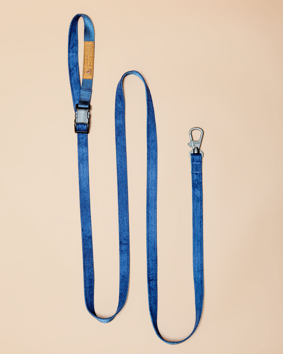 CHARLIE S BACKYARD Adjustable Easy Dog Leash in Navy DOG CO
