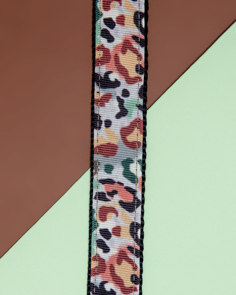 Camo Leopard Dog Leash (Made in NYC) WALK DOG & CO. COLLECTION   