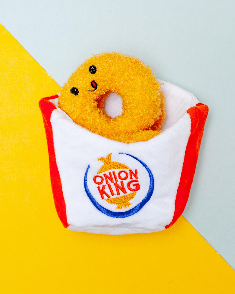 Onion King Interactive Crinkle Dog Toy Play HUGSMART   