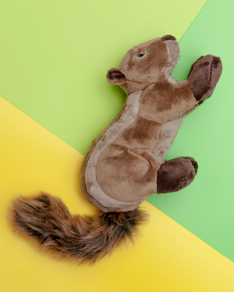 Peanut the Squirrel Squeaky Dog Plush Toy Play FLUFF & TUFF   