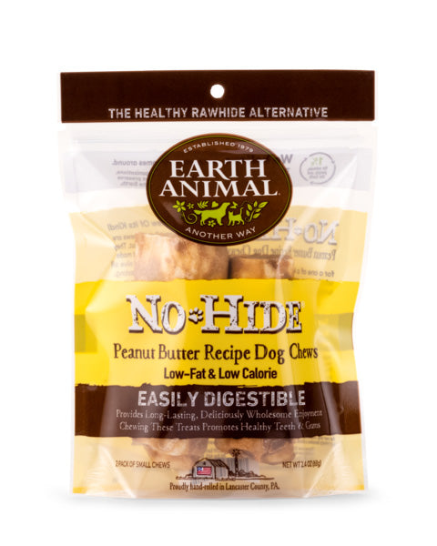 No-Hide Wholesome Dog Chew in Peanut Butter Eat EARTH ANIMAL   