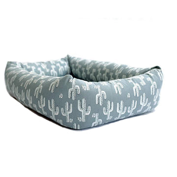 FITZ FELLOW Bolster Bed in Cactus Print DOG CO