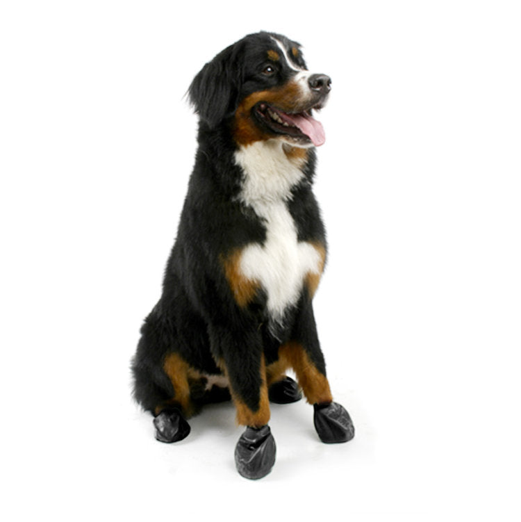 Natural Rubber Dog Boots in Black Wear PAWZ   