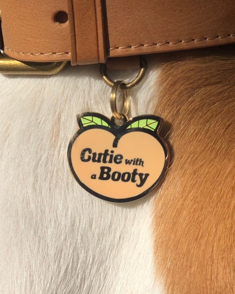 Cutie with a Booty Tag (Custom/Drop-Ship) (Made in the USA) DROP-SHIP TWO TAILS PET COMPANY   
