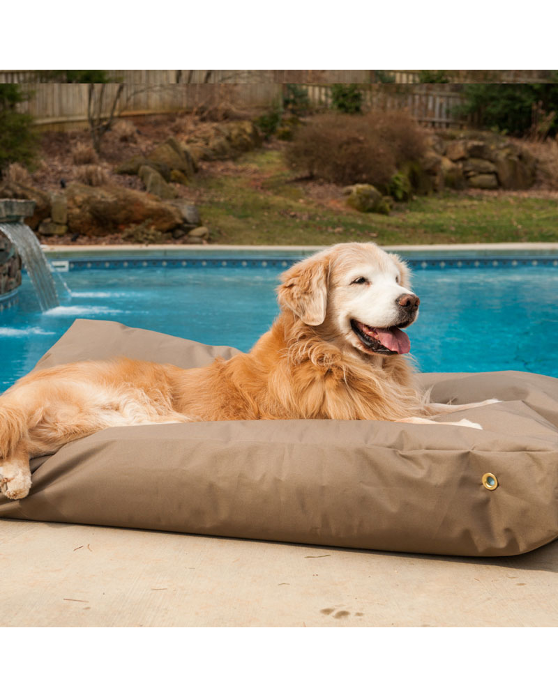 Waterproof Dog Bed in Gunmetal (Made in the USA) HOME SNOOZER   