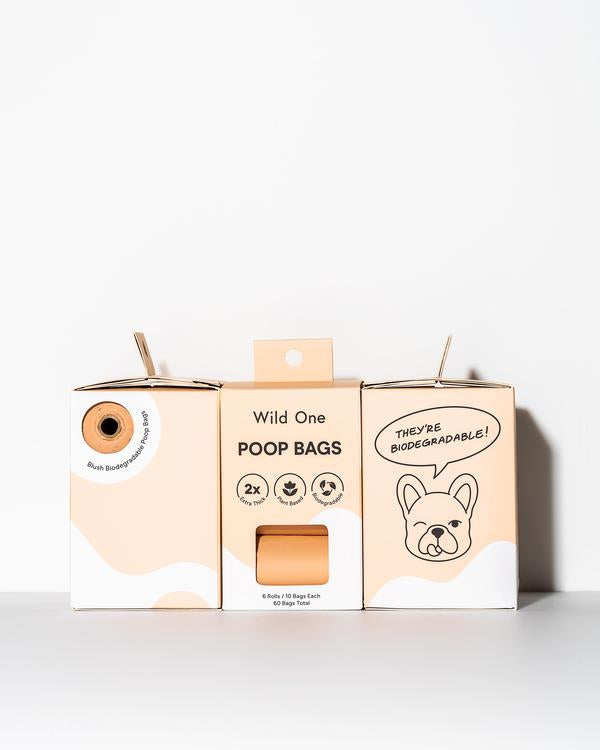 Eco-Friendly Dog Poop Bags in Tan WALK Wild One   