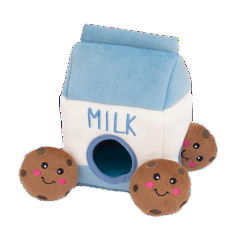 ZIPPY PAWS Milk Cookies Interactive Plush Toy DOG CO