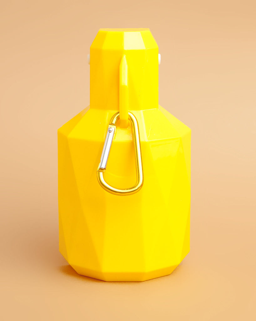 Dog Travel Water Bottle with Foldout Bowl in Yellow << FINAL SALE >> WALK GF PET   