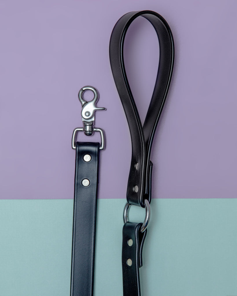 City Leash in Basic Black (Made in the USA) WALK DOG & CO. COLLECTION   