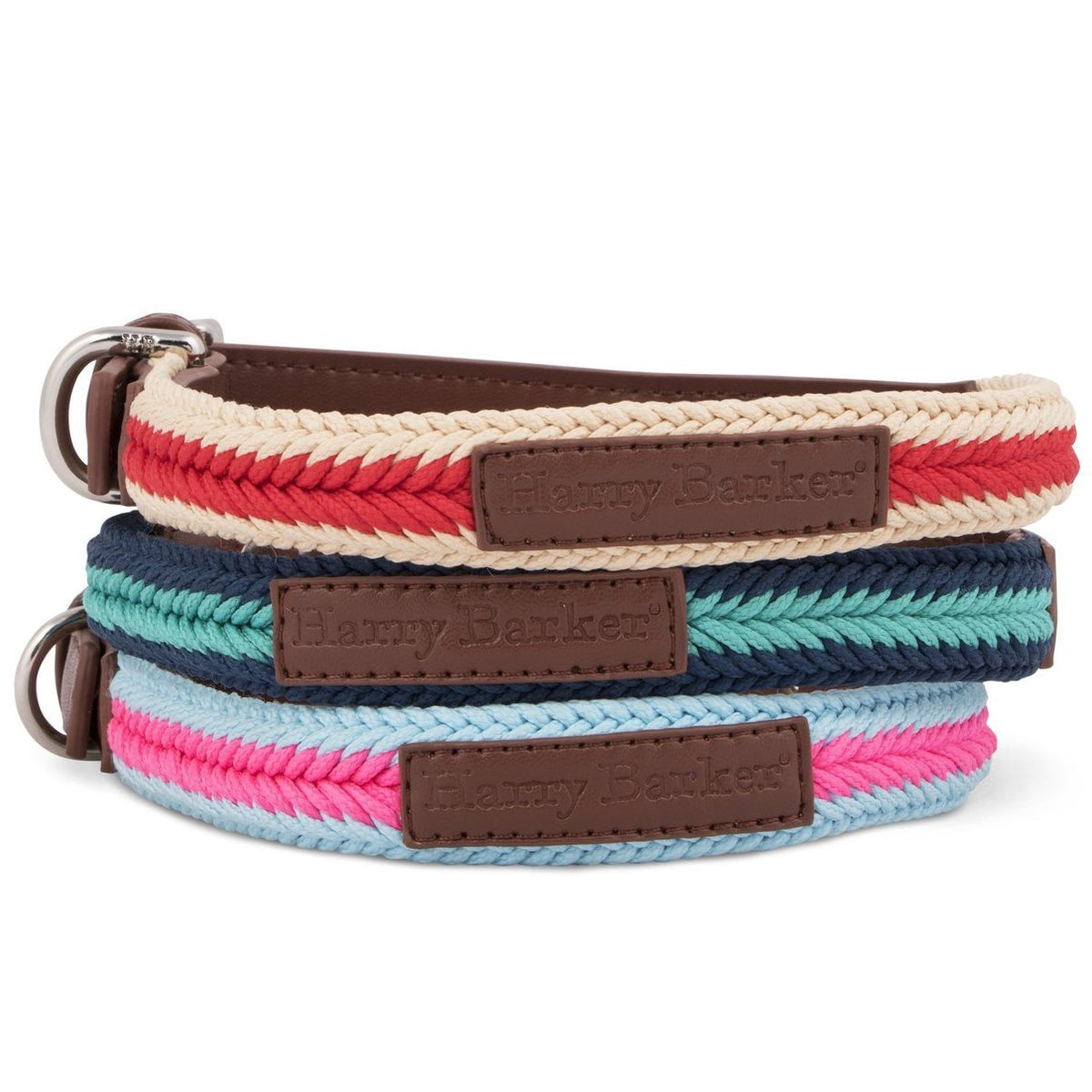 HARRY BARKER Braided Rope Collars DOG CO