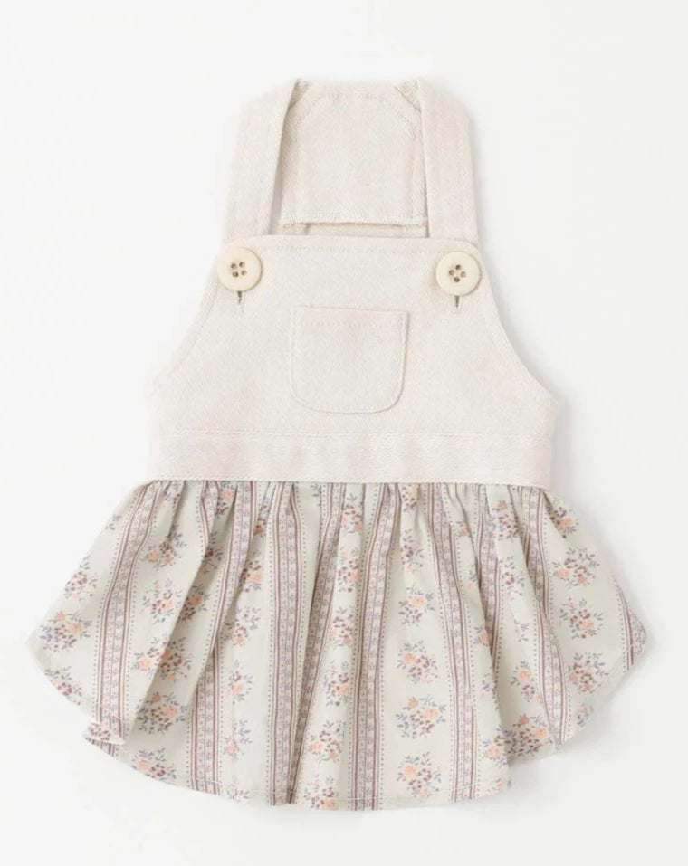 Japanese Denim Flower Dog Dress Wear MONCHERI   