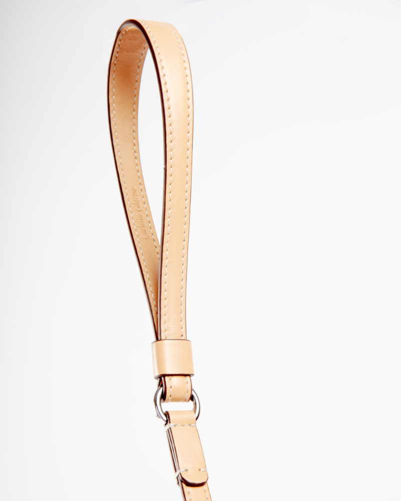 Leather Dog Leash in Vanilla (Made in Italy) Walk CARLOTTA PALERMO