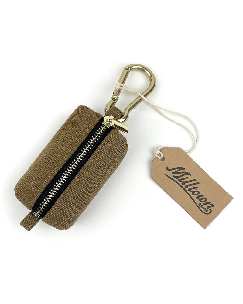 Washed Canvas Poo Bag Holder Add-Ons MILLTOWN BRAND