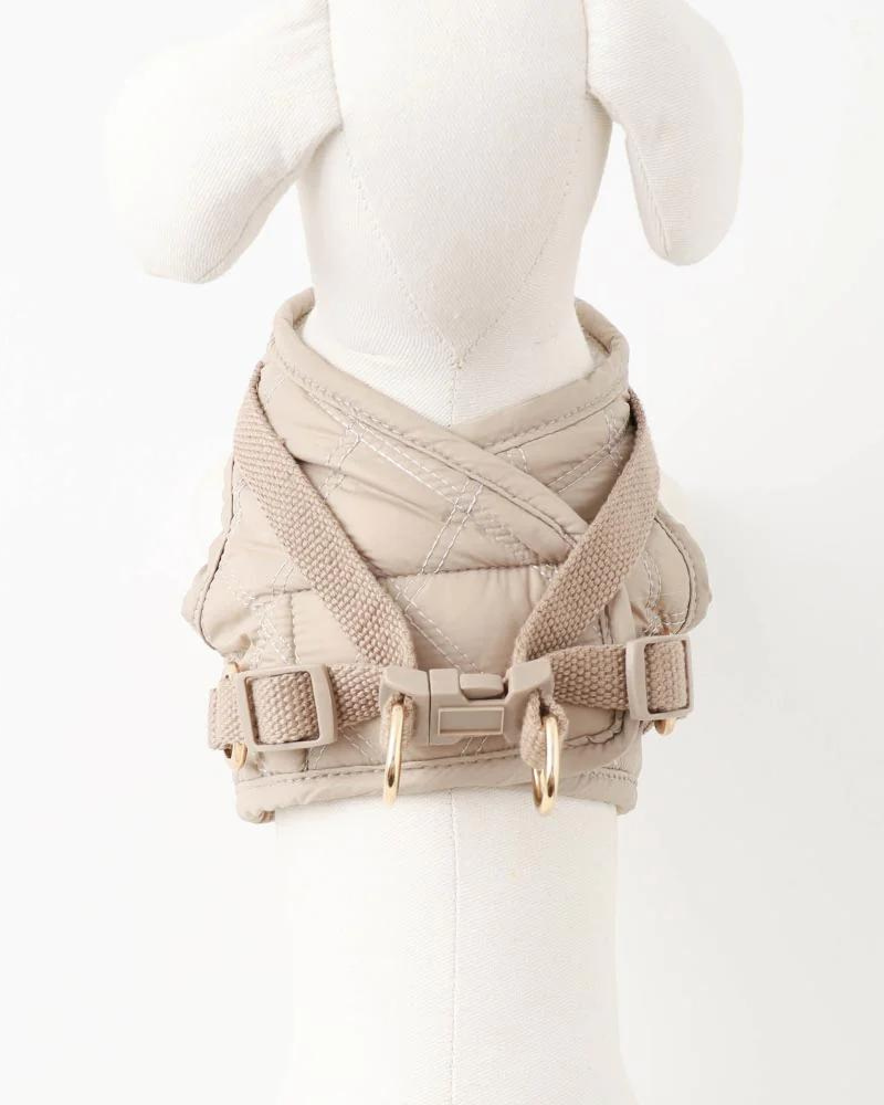 Quilted Puffer Dog Harness & Leash Set (FINAL SALE) WALK MONCHERI   