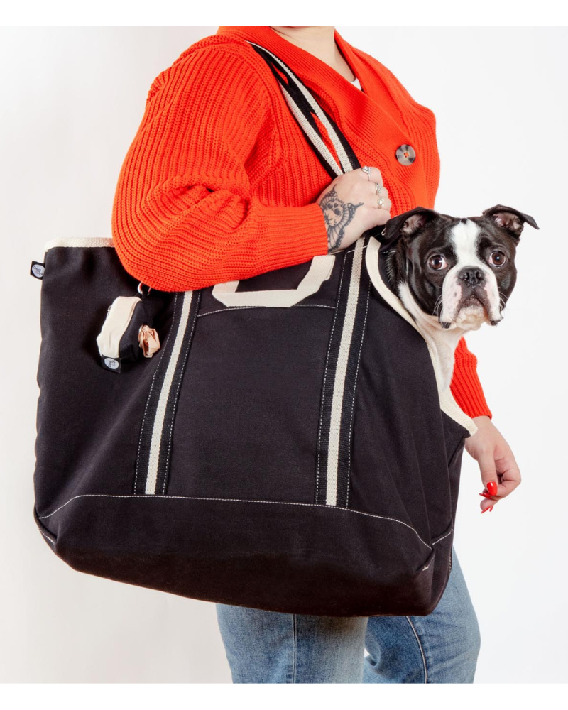 City Carrier Dog Bag in Size 3 Carry DOG & CO. COLLECTION Black