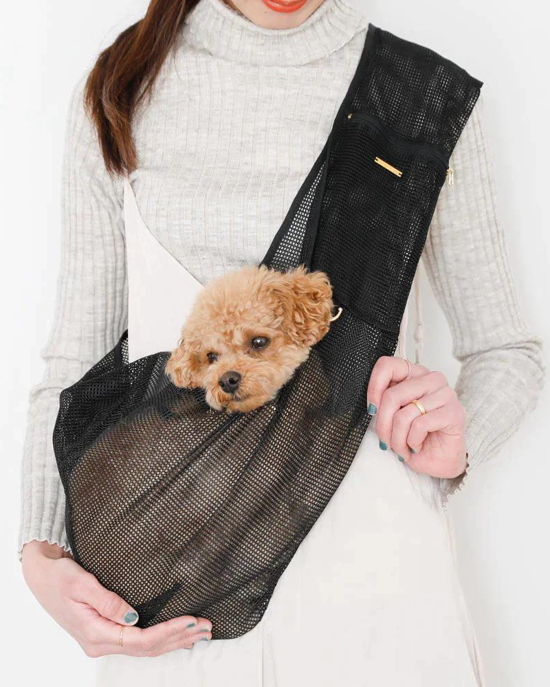 MONCHERI Mesh Dog Sling in Beige or Black DOG CO
