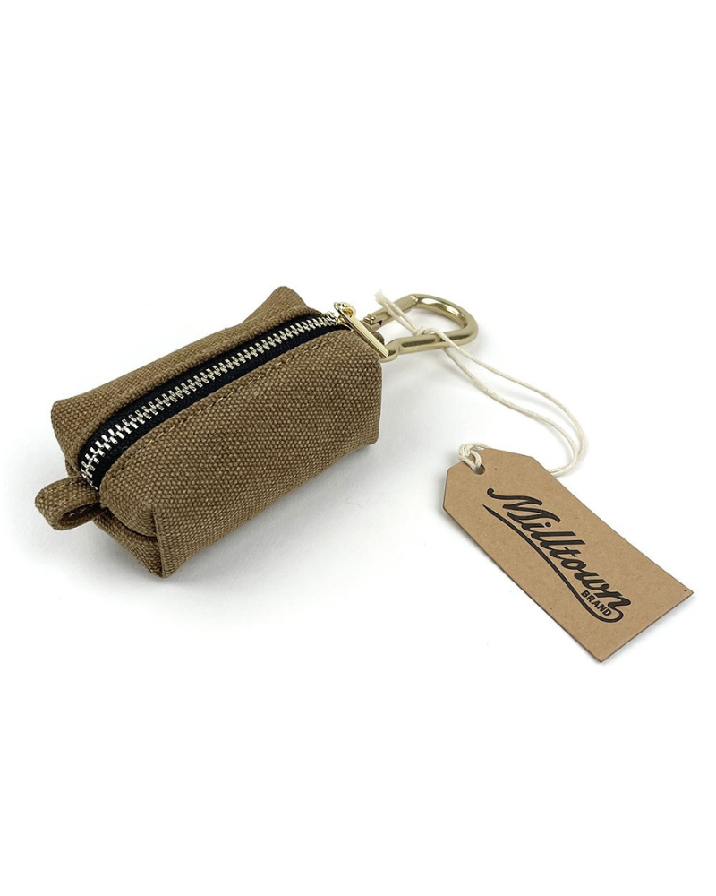 Washed Canvas Poo Bag Holder Add-Ons MILLTOWN BRAND