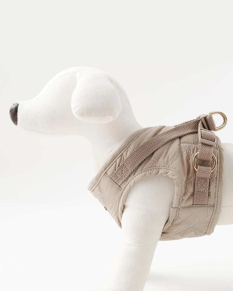 Quilted Puffer Dog Harness & Leash Set (FINAL SALE) WALK MONCHERI   