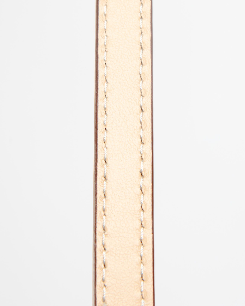 Leather Dog Leash in Vanilla (Made in Italy) Walk CARLOTTA PALERMO