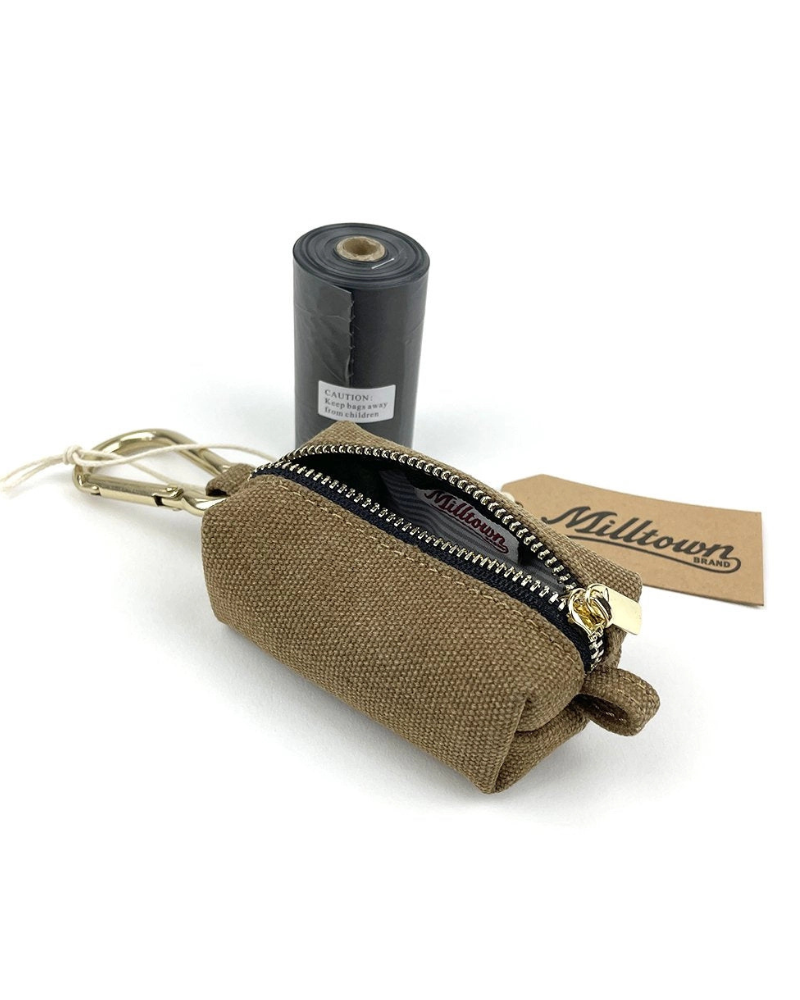 Washed Canvas Poo Bag Holder Add-Ons MILLTOWN BRAND
