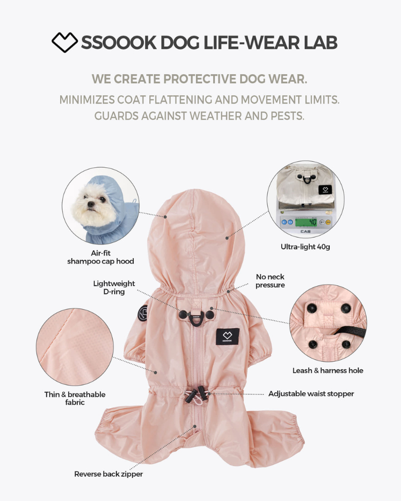 SSOOOK | Waterproof Air Coverall for Dogs | DOG & CO.