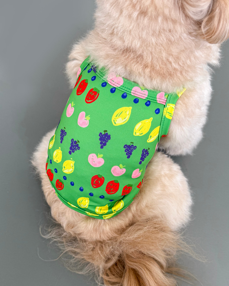 Fruit Juice Dog Cooling Tank Wear COTE A COTE