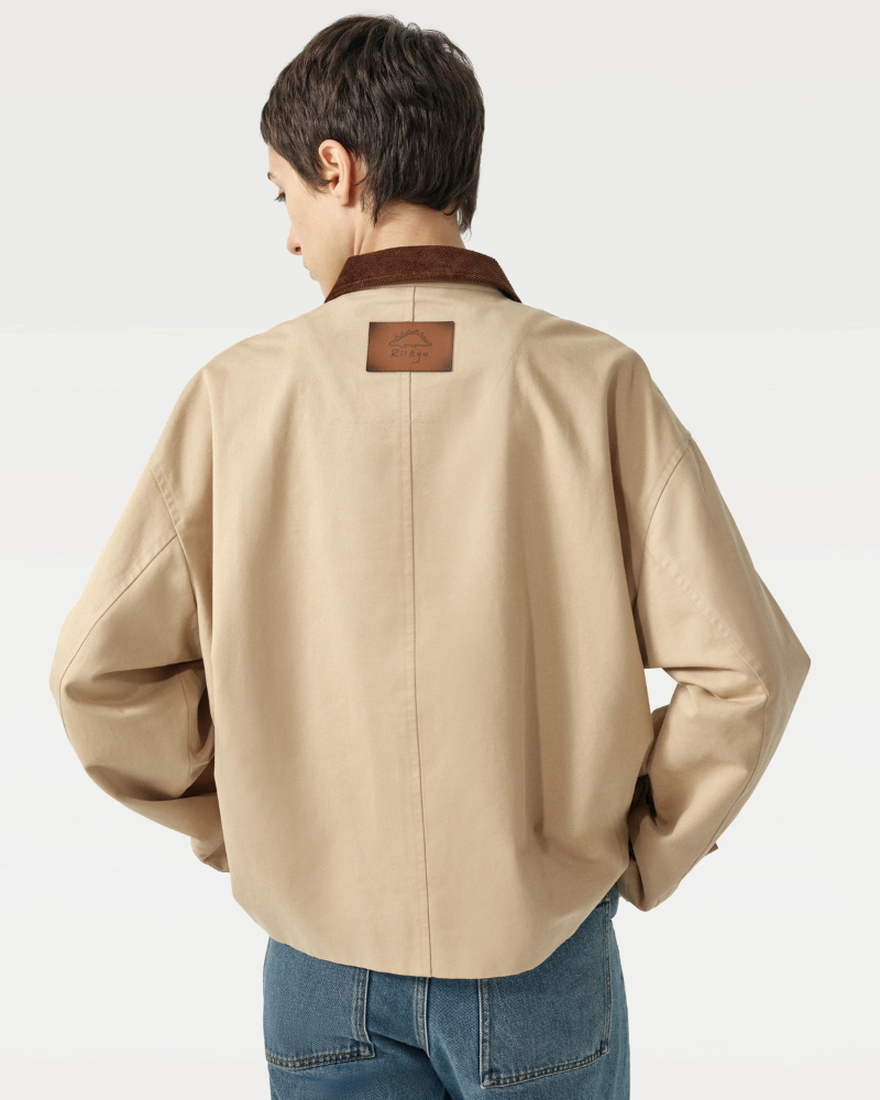 Unisex Trench Jacket with Built-In Kangaroo Pouch Dog Carrier Carry RIIKYU