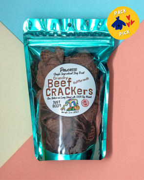 Crunchy Beef Crackers Dog Treats (Made in the USA) EAT PAWCASSO