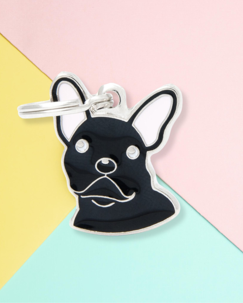 Funky Frenchie Custom Pet ID Tag Wear MY FAMILY   