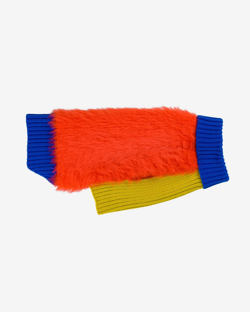 Faux Fur Dog Sweater in Poppy Wear VERLOOP