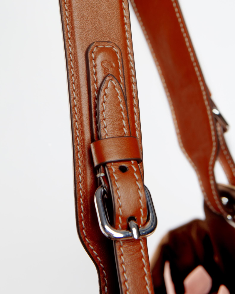 Tulip Reversible Nylon Dog Bag in Havana + Chocolate (Made in Italy) Carry CARLOTTA PALERMO