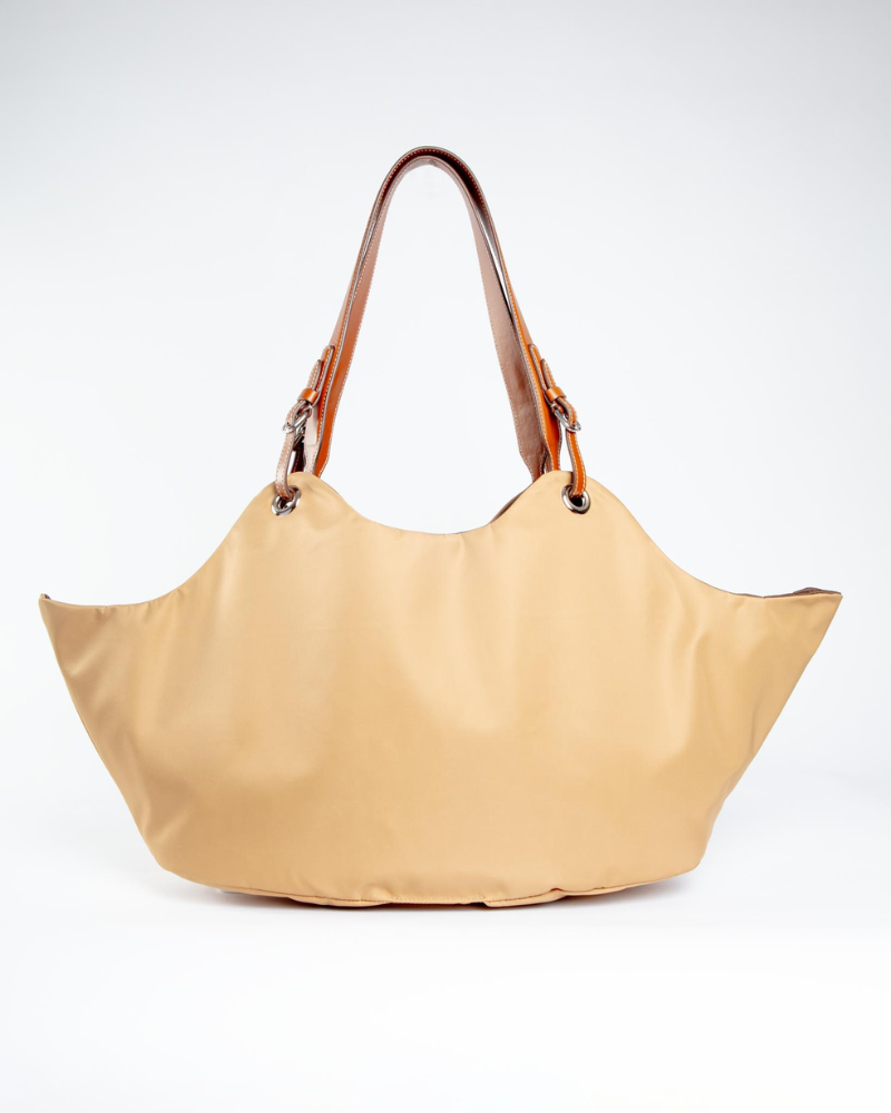 Tulip Reversible Nylon Dog Bag in Havana + Chocolate (Made in Italy) Carry CARLOTTA PALERMO