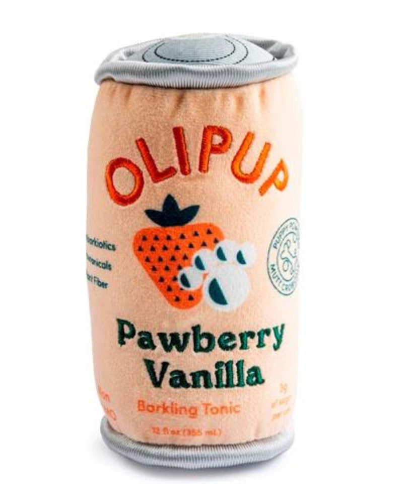 Olipup Pawberry Vanilla Squeaky Plush Dog Toy Play HAUTE DIGGITY DOG   