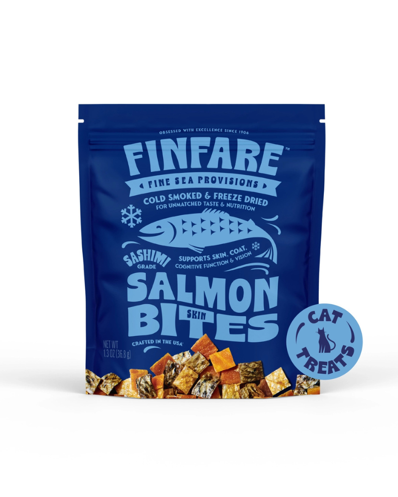 Freeze-Dried Salmon Skin Bites for Cats EAT FINFARE PET FOODS