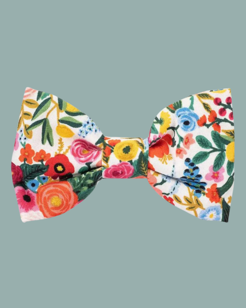 Rifle Paper Co. x TFD Garden Party Spring Dog Bow Tie (Made in the USA) Wear THE FOGGY DOG   