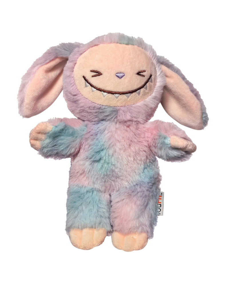 LaFouFou Plush Squeaky Dog Toy PLAY FOU FOU BRANDS Merry Berry Swirl (FloppyFou)