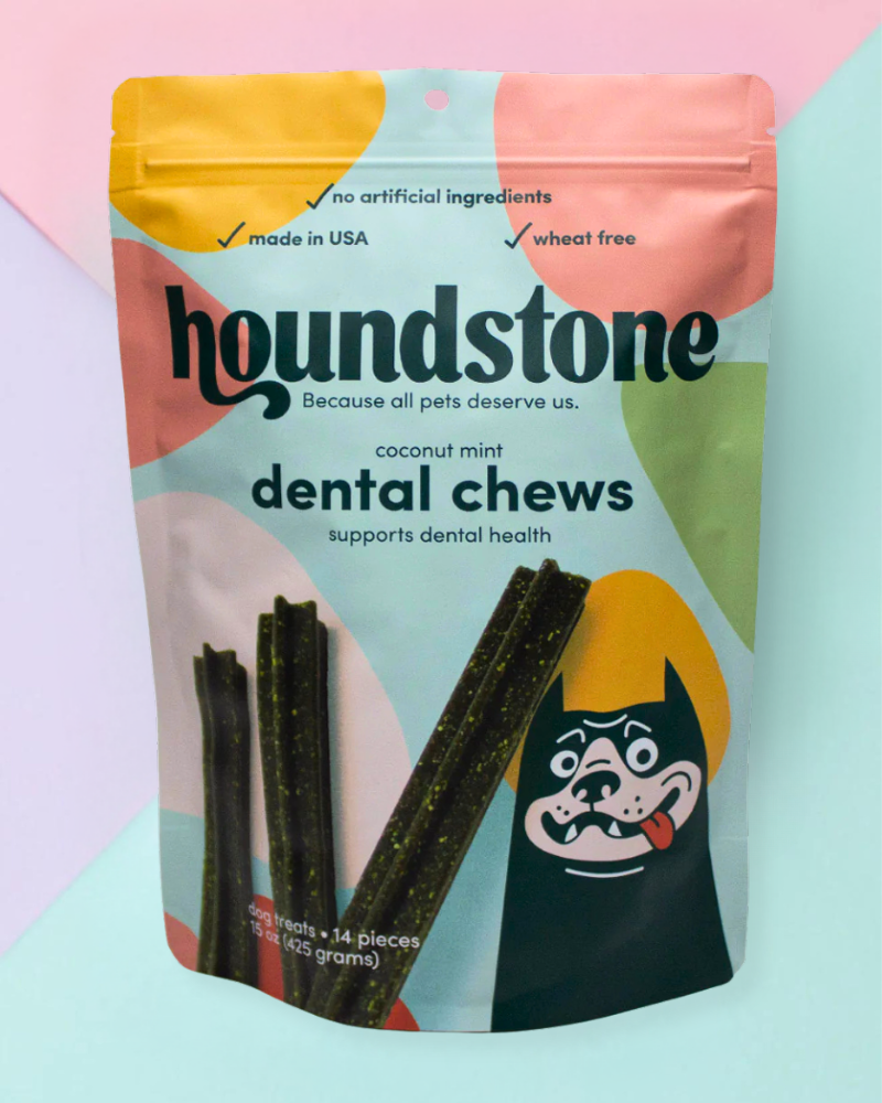 ADC HOUNDSTONE & CO. | Coconut Mint Dental Dog Chews (Made in the