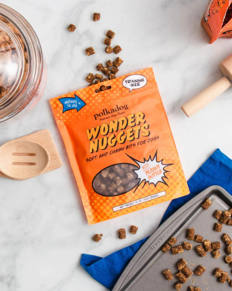 Wonder Nuggets Soft Peanut Butter Dog Treats Eat POLKA DOG BAKERY   