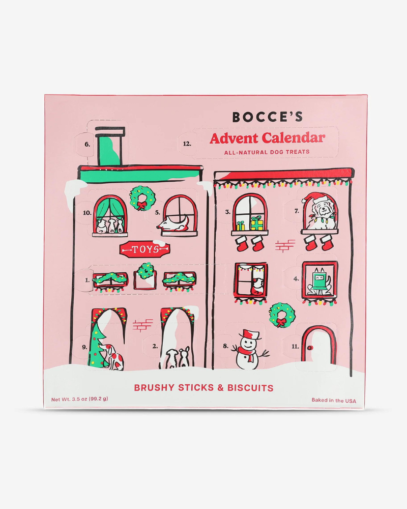 12 Day Advent Calendar for Dogs  (Made in the USA) Eat BOCCE'S BAKERY   