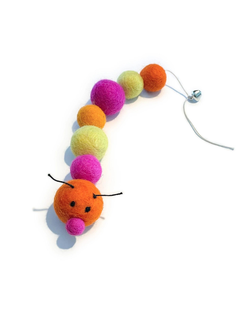 Kat the Caterpillar Wool Cat Toy Play FRIENDSHEEP   