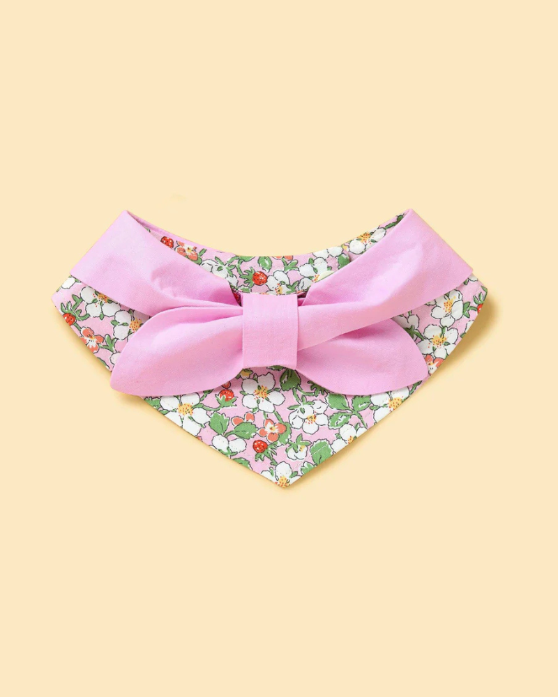 Garden Pink Bloom Dog Bandana Wear BARKBARK BABY